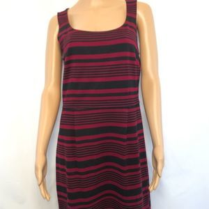 LOFT STRIPED DRESS SIZE 10